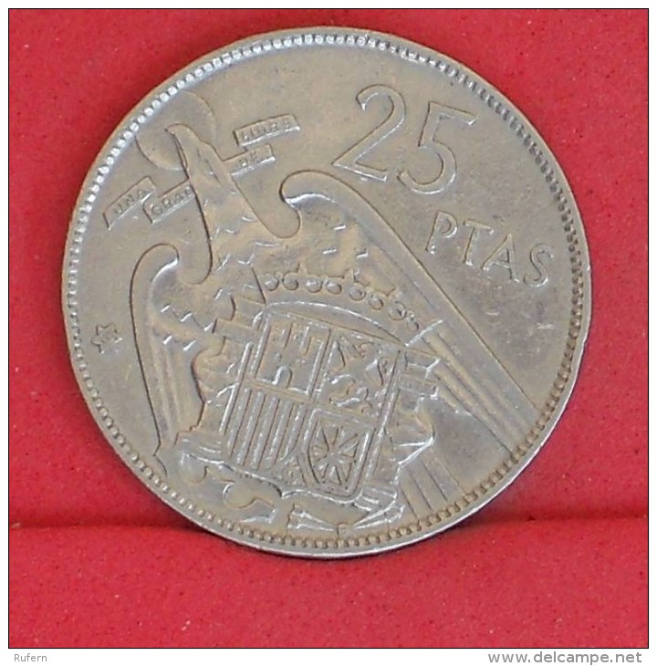 SPAIN  25  PESETAS  1957  19-67 KM# 787  -    (Nº10892) - 25 Pesetas