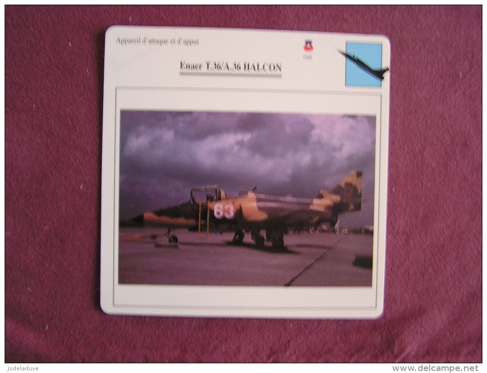 ENAER T 36 T 36A Halcon    FICHE AVION Avec Description  Aircraft Aviation - Avions