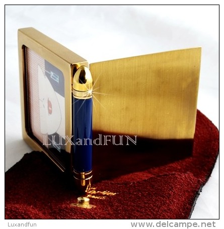 Cartier Photo Frame Gold And Lacquer - Porta Foto - Never Used - Autres & Non Classés