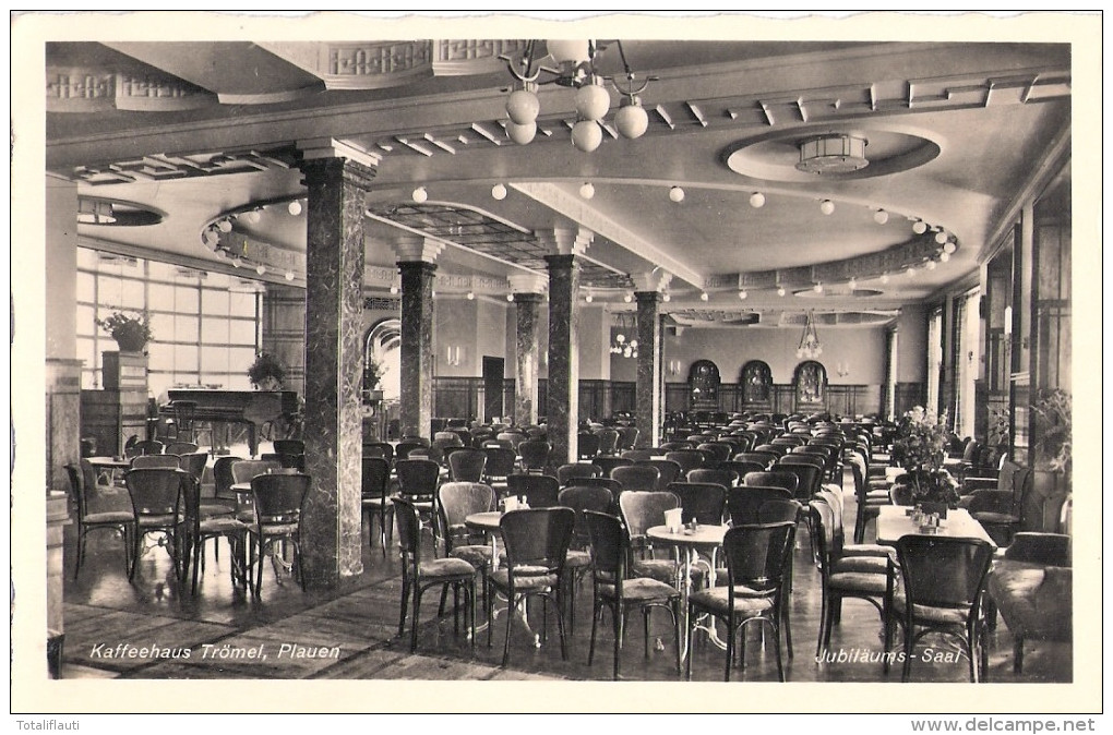 PLAUEN Im Vogtland Kaffeehaus Trömel Jubiläums Saal 19.2.1937 Fast TOP-Erhaltung - Plauen