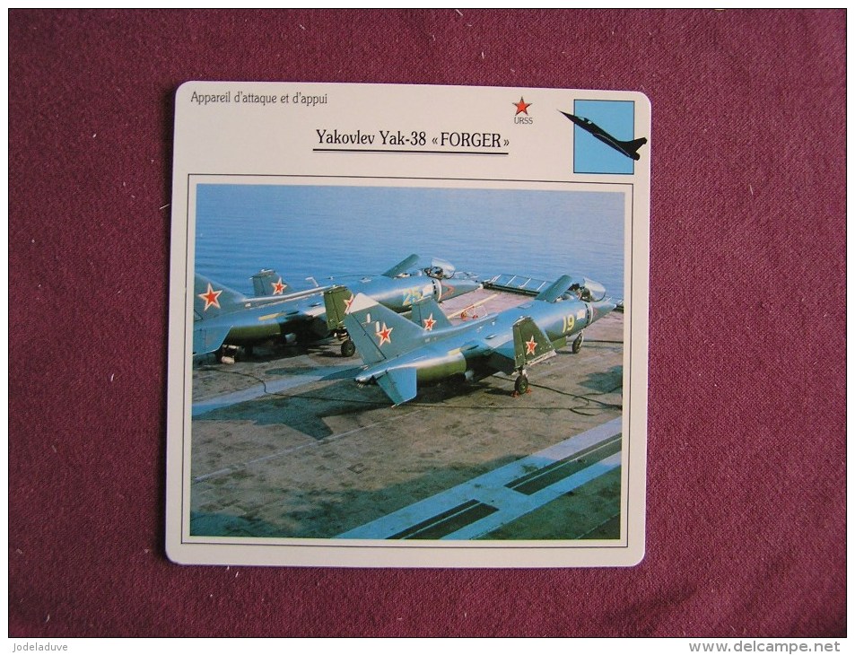 YAKOVLEV Yak-38 Forger    FICHE AVION Avec Description  Aircraft Aviation - Avions