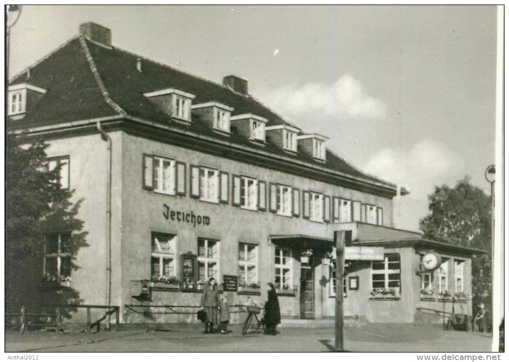 Jerichow Krs. Genthin MB Bahnhof TBC Heilstätte Hotel Karl-Liebknecht-Str. Bahnhofstraße 14.8.1961 - Genthin