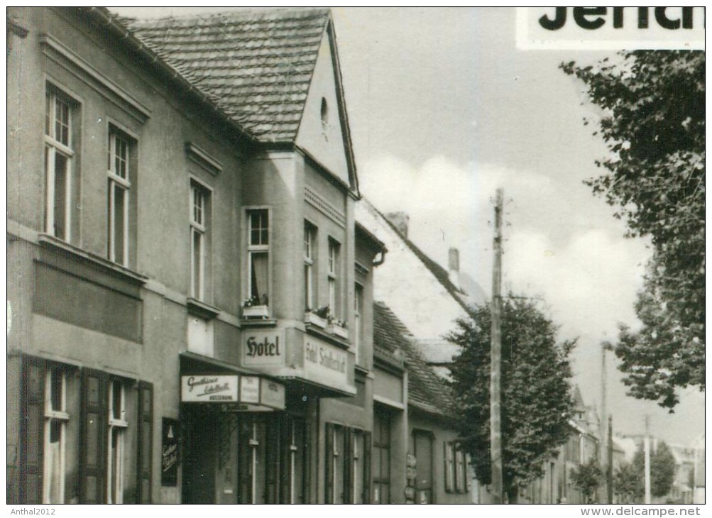 Jerichow Krs. Genthin MB Bahnhof TBC Heilstätte Hotel Karl-Liebknecht-Str. Bahnhofstraße 14.8.1961 - Genthin
