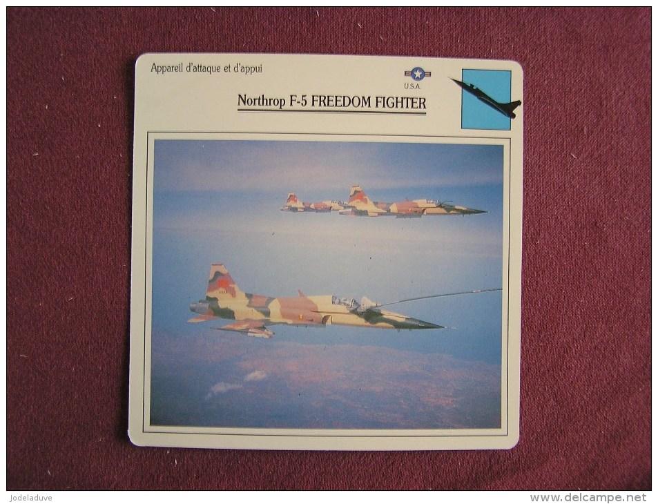 NORTHROP F-5 Freedom Fighter     FICHE AVION Avec Description  Aircraft Aviation - Avions