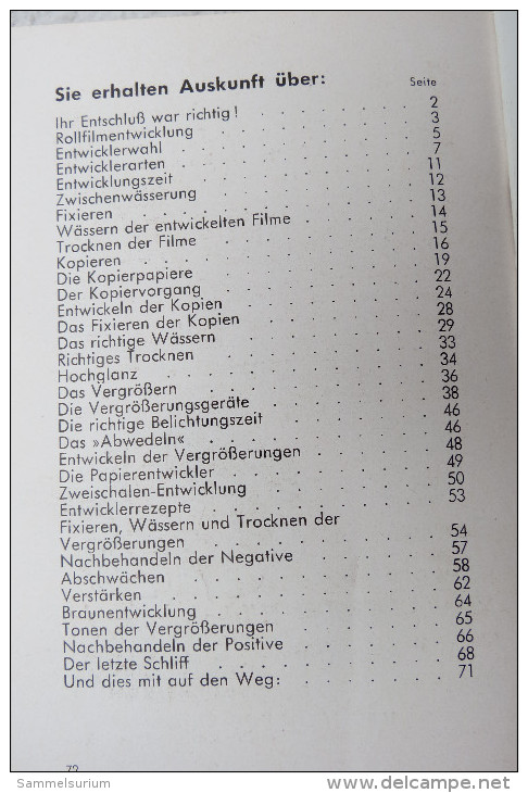 Wolf H. Döring "Drei Kurzlektionen: Entwickeln, Kopieren, Vergrößern" Handsigniert Mit Widmung Vom Verfasser - Fotografie