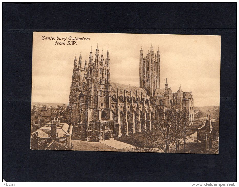 51528    Regno  Unito,  Canterbury  Cathedral From  S. W.,  NV - Canterbury