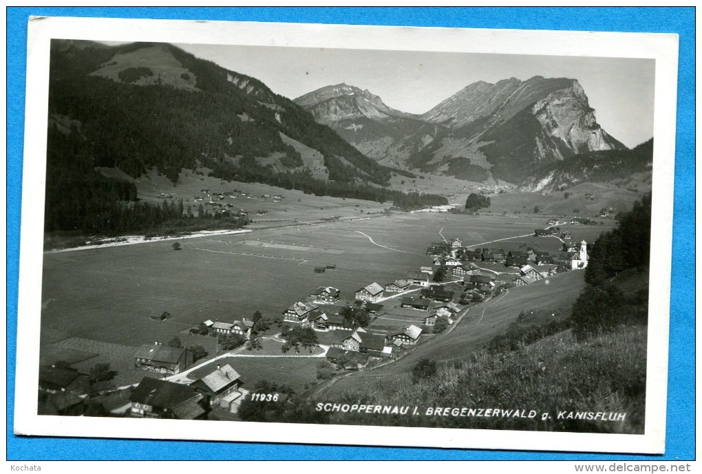 OV1087, Schoppernau, Bregenzerwald, Kanifluh, No11936  Circulée 1950 - Bregenzerwaldorte