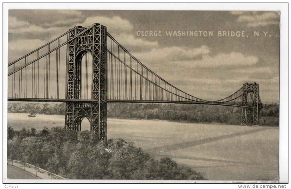 ÉTATS-UNIS . GEORGE WASHINGTON BRIDGE N.Y. - Réf. N°8263 - - Autres Monuments, édifices