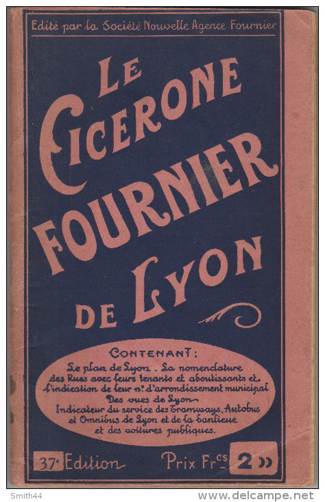 Le Cicérone Fournier De Lyon - 37e édition - Kaarten & Atlas