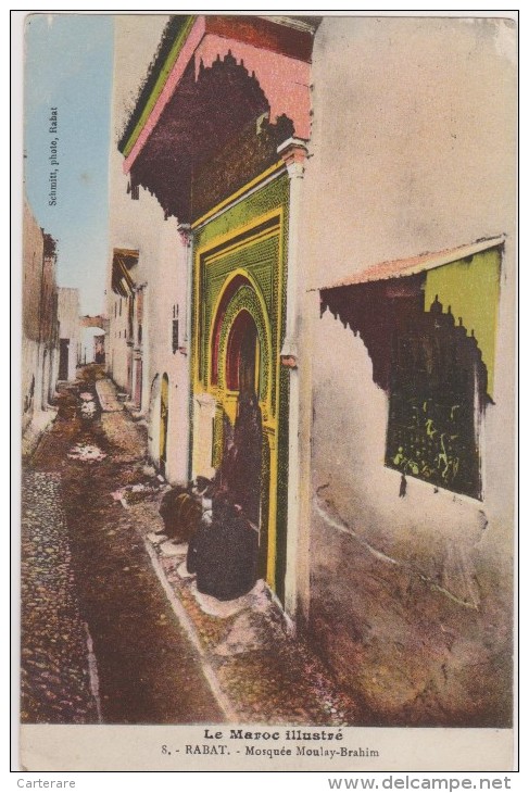 Afrique,africa,maghreb,MA ROC,MOROCCO,RABAT EN 1926,MOSQUEE MOULAY BRAHIM,PHOTO SCHMITT - Rabat