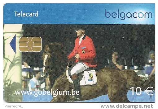 CARTE-PUCE-BELGIQUE-SPORT-Be108-2003-EQUITATION-TBE - Sport