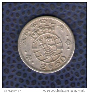 Angola République Portugaise 1967 Pièce De Monnaie Coin 2$50 Escudos Blason - Angola