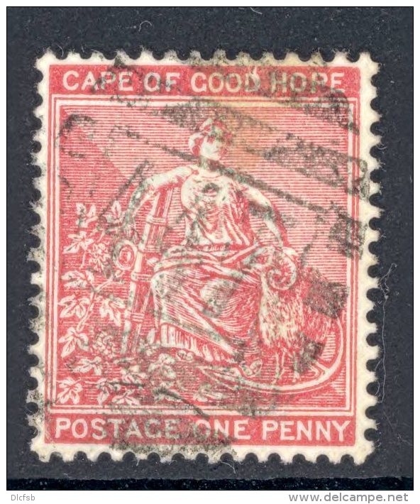 CAPE Of GOOD HOPE, Barred Numeral Postmark Nr 447 (wmk Crown CA) - Kaap De Goede Hoop (1853-1904)