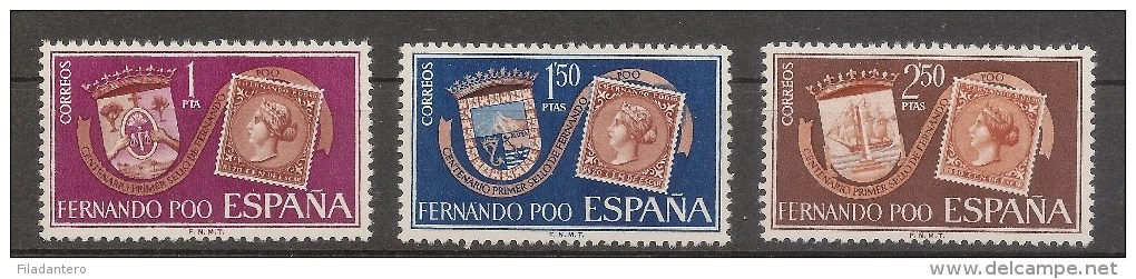 FERNANDO POO  EDIFIL 262/264**  SERIE COMPLETA  LUJO    NL373 - Fernando Po