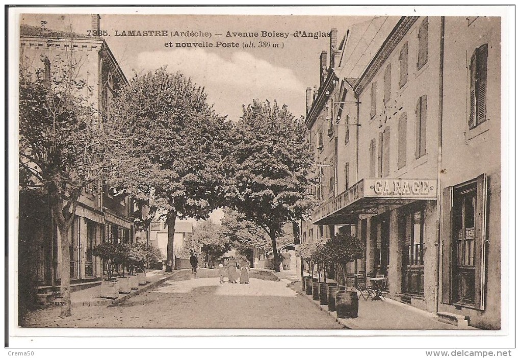 07 - LAMASTRE - Avenue Boissy D'Anglas Et Nouvelle Poste - Lamastre