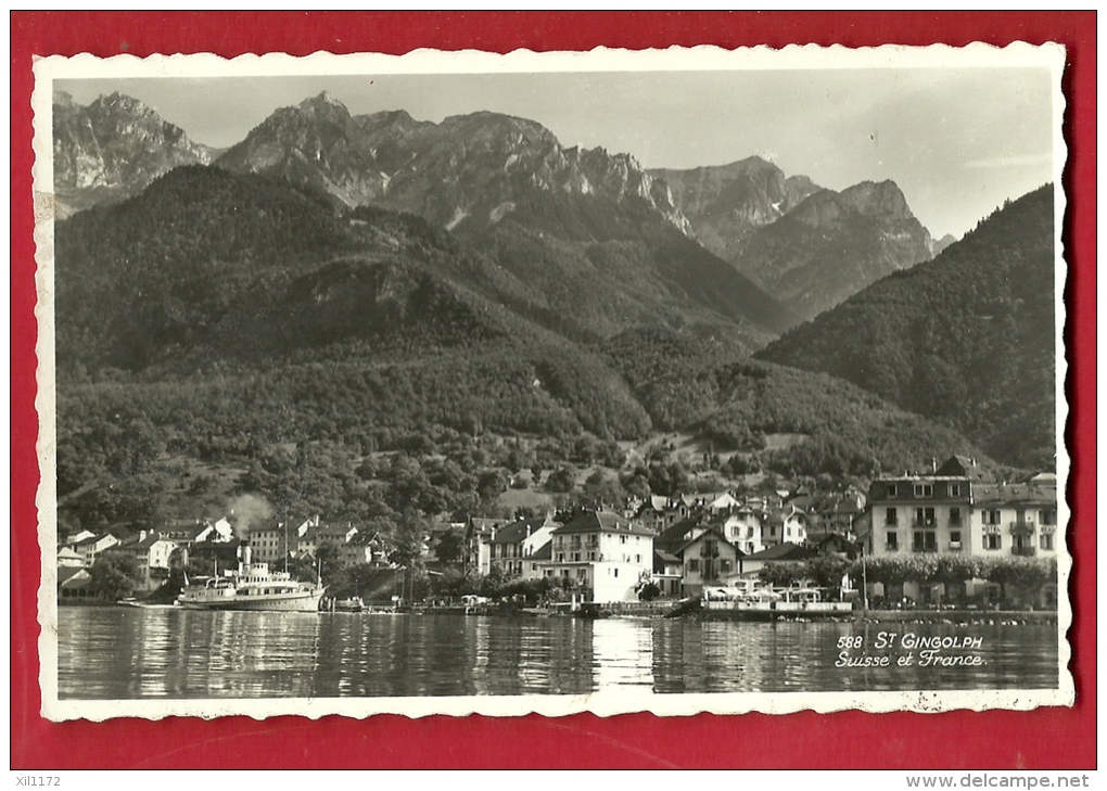 DSG-13 Saint-Gingolph St-Gingolf, Suisse Et France. Non Circulé. - Saint-Gingolph