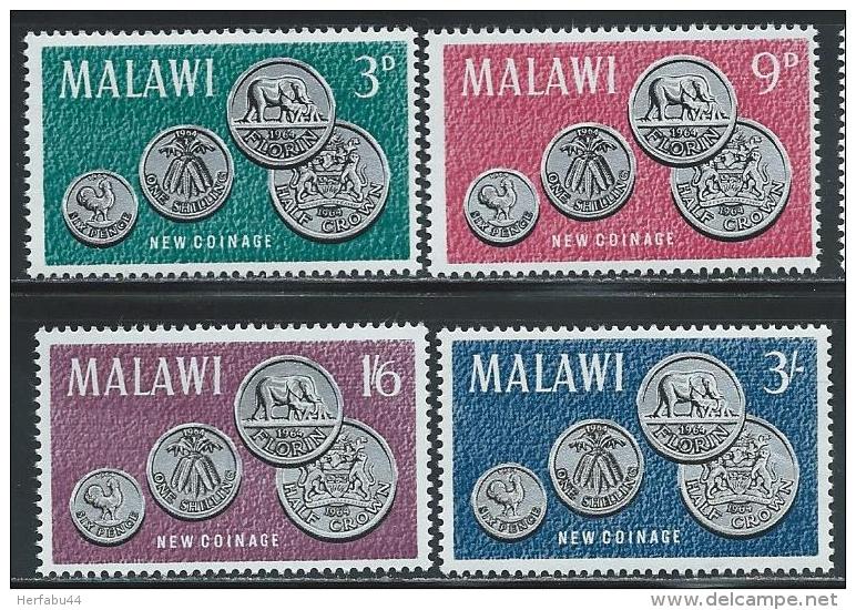 Malawi     "First Coinage"     Set    SC# 22-25    MNH** - Malawi (1964-...)