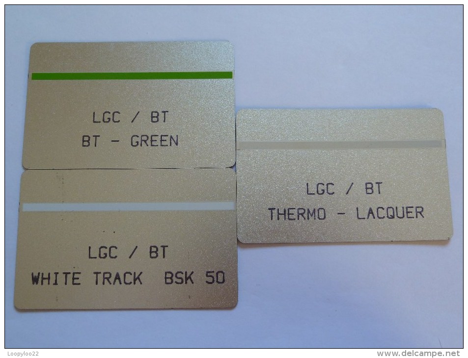 UK - Great Britain - Mint - L&G - Set Of 3 - Thermal Band Tests - LCG/BT - 801M - RRR - BT Emissions Internes