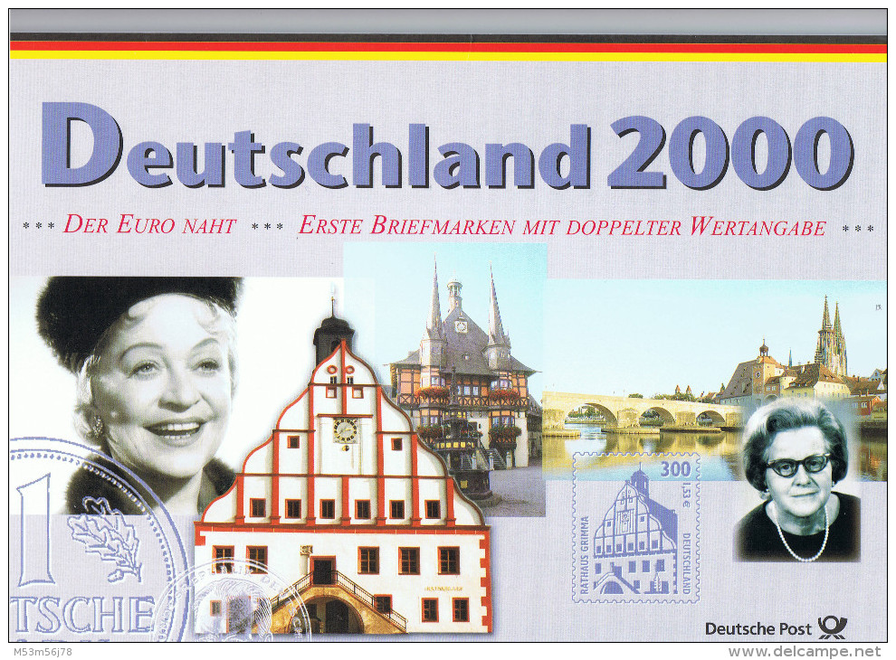 Deutsche Post - DM Satz 2000 In PP - Prägestätte A (Berlin) - Mint Sets & Proof Sets