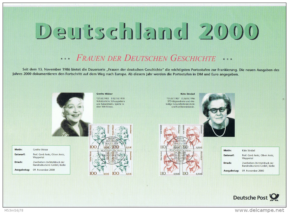 Deutsche Post - DM Satz 2000 In PP - Prägestätte A (Berlin) - Mint Sets & Proof Sets