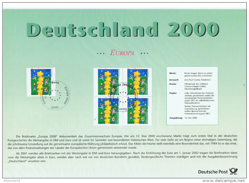 Deutsche Post - DM Satz 2000 In PP - Prägestätte A (Berlin) - Sets De Acuñados &  Sets De Pruebas