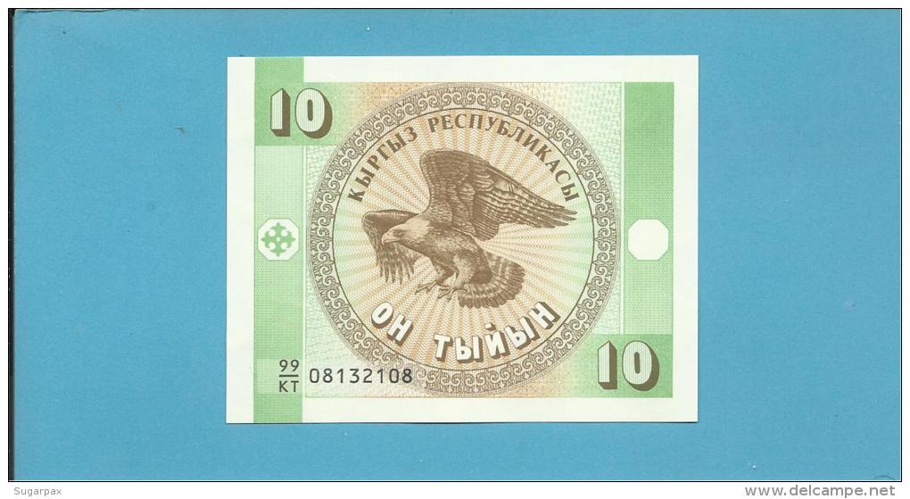 KYRGYZSTAN - 10 Tyiyn - ND ( 1993 ) - P 2 - UNC. - Série 99/KT - Bald Eagle - 2 Scans - Kyrgyzstan