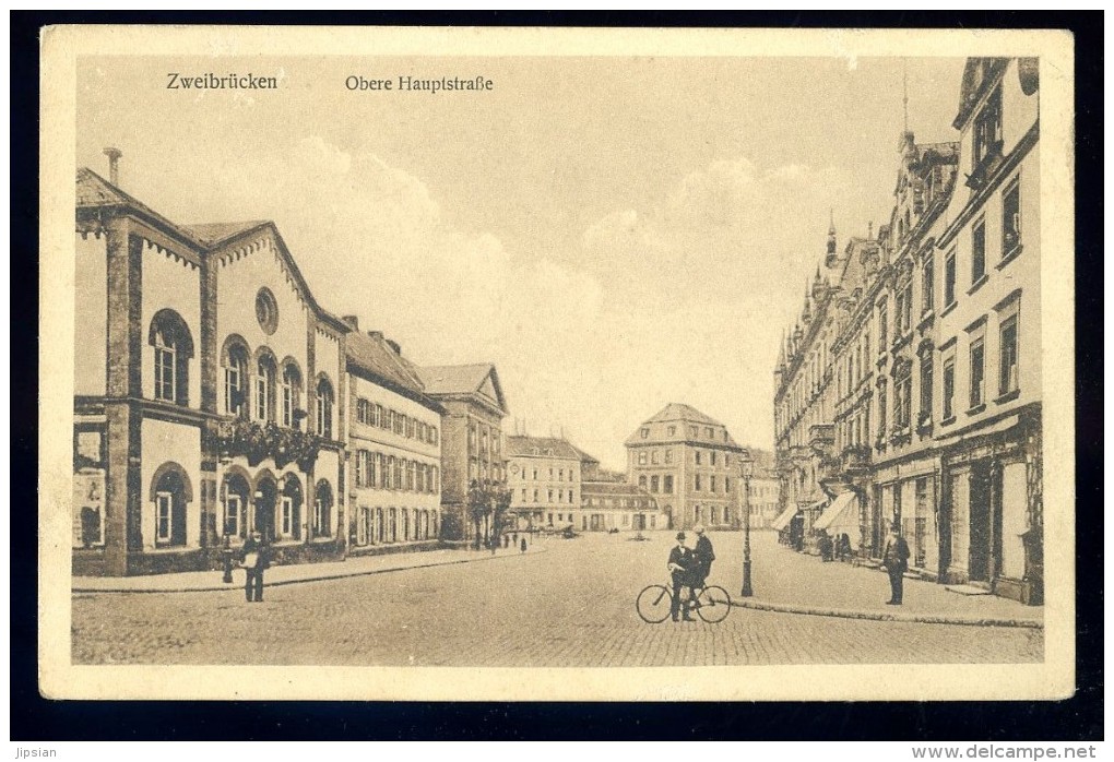 Cpa Allemagne Zweibruecken - Obere Hauptstrasse  ...  Zweibrücken JA15 37 - Zweibruecken