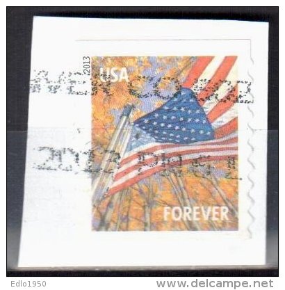 United States 2013 Flag For All Seasons Sc # 4770  - Mi 4971 I BG Perf 9½- Used - Usati