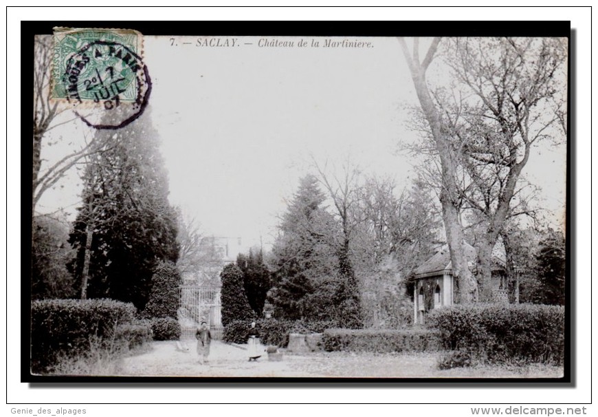 91 SACLAY, Château De La Martinière, Voyagé En 1907, N 7 - Saclay