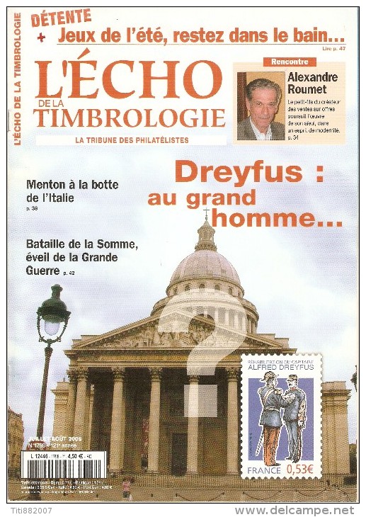 L' Echo De La Timbrologie   -    N°  1798   -    Juillet / Aout     2006 - Français (àpd. 1941)