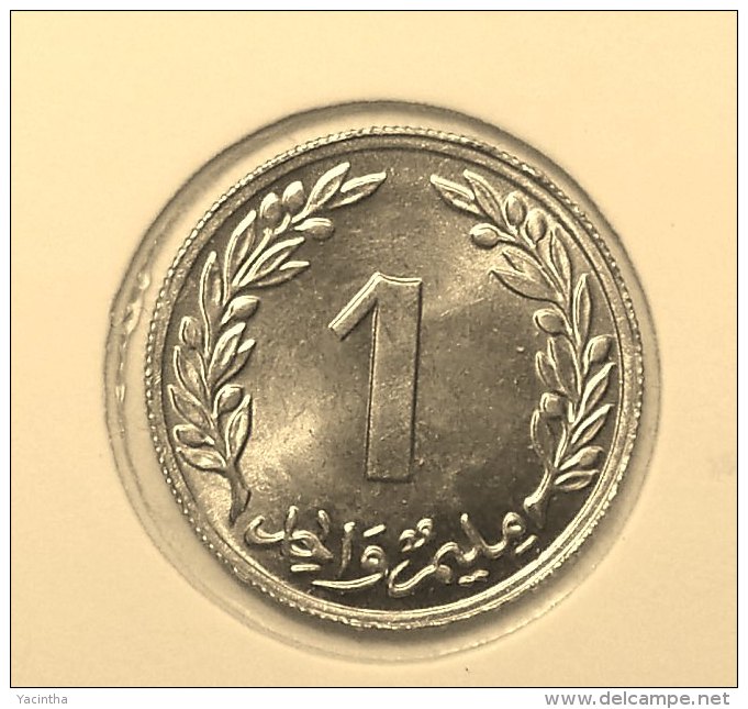 @Y@    Tunesië     1 Millim   1960   Unc  (2842) - Tunisie