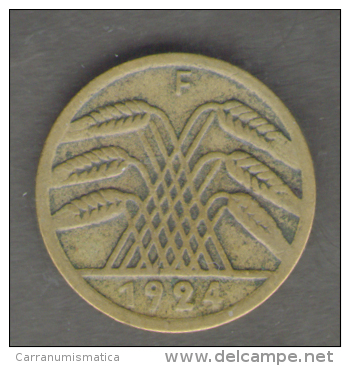 GERMANIA 5 RENTENPFENNIG 1924 - 5 Rentenpfennig & 5 Reichspfennig