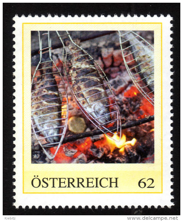 ÖSTERREICH 2014 ** Fische Makrelen - PM Personalized Stamp MNH - Alimentazione