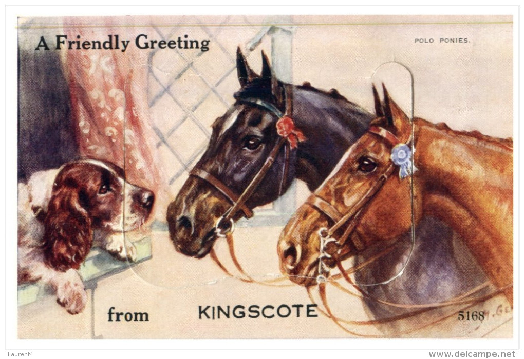 (156) Australia - Kingscote Early Postcard (middle Of Card Unfold With Small Views) - Never Posted - Kangaroo Islands