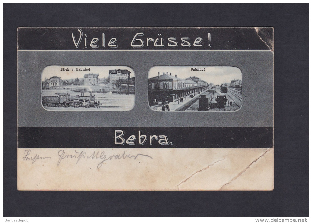 AK - Viele Grüsse ! Bebra ( Multivues Bahnhof Zug Gare Chemin De Fer Train A. Vaternahm ) - Bebra