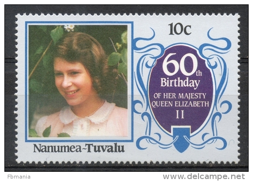 Tuvalu Nanumea 1986 - Regina Elisabetta II Queen Elizabeth II MNH ** - Tuvalu