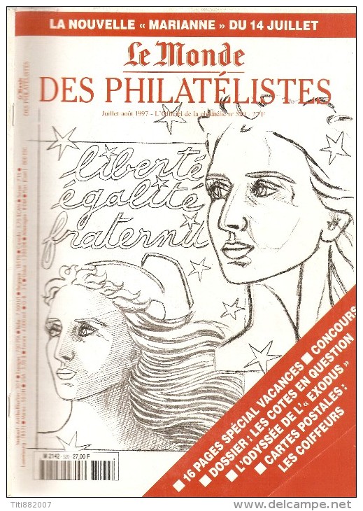 Le Monde Des Philatélistes  -   N° 520   -   Juillet / Aout   -   1997 - Français (àpd. 1941)