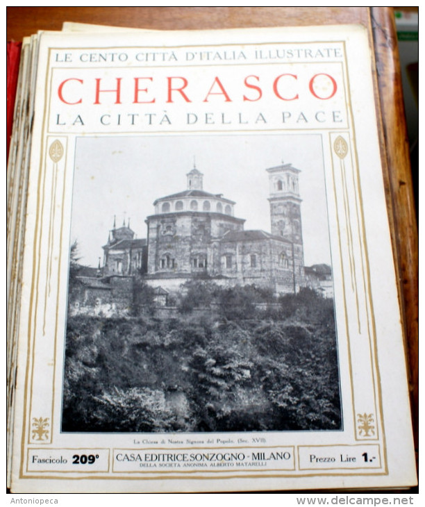 ITALIA - 1924/1929 - "LE 100 CITTA' D'ITALIA" - CHERASCO FASCICOLO 209 COMPLETO - Libri Antichi