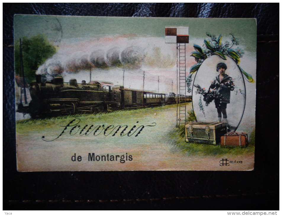 Souvenir De Montargis  Train Locomotive  D - Montargis