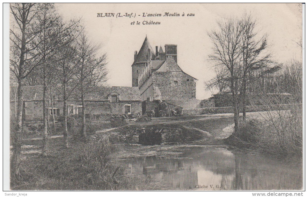 CPA  Blain L'Ancien Moulin à Eau Et Le Château - Blain
