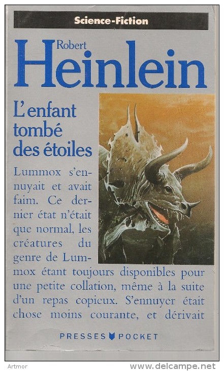 N° 5162 - REED 1989 - HEINLEIN - L'ENFANT TOMBE DES ETOILES - Presses Pocket