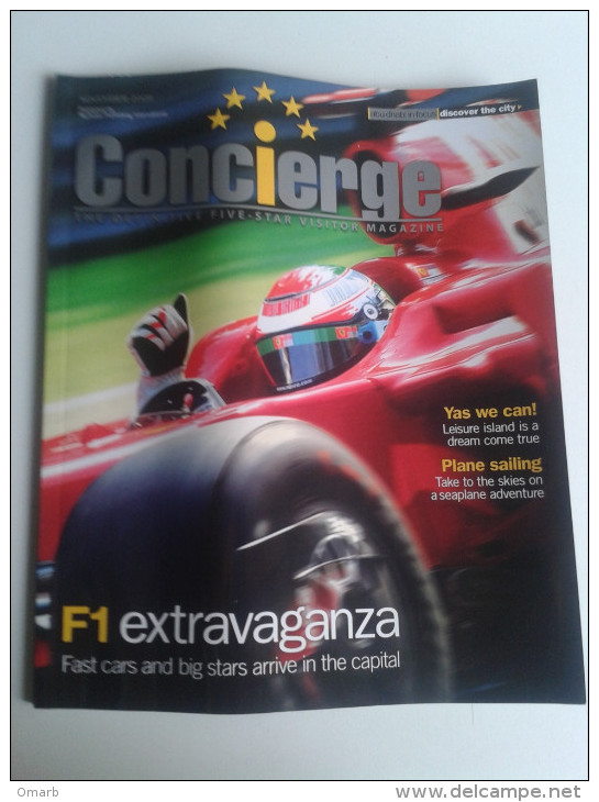 Lib425 Concierge Magazine F1 Racing Abu Dhabi Grand Prix 2009 Etihad Airways Ferrari World Mall Auto Yas Marina Circuit - Sport