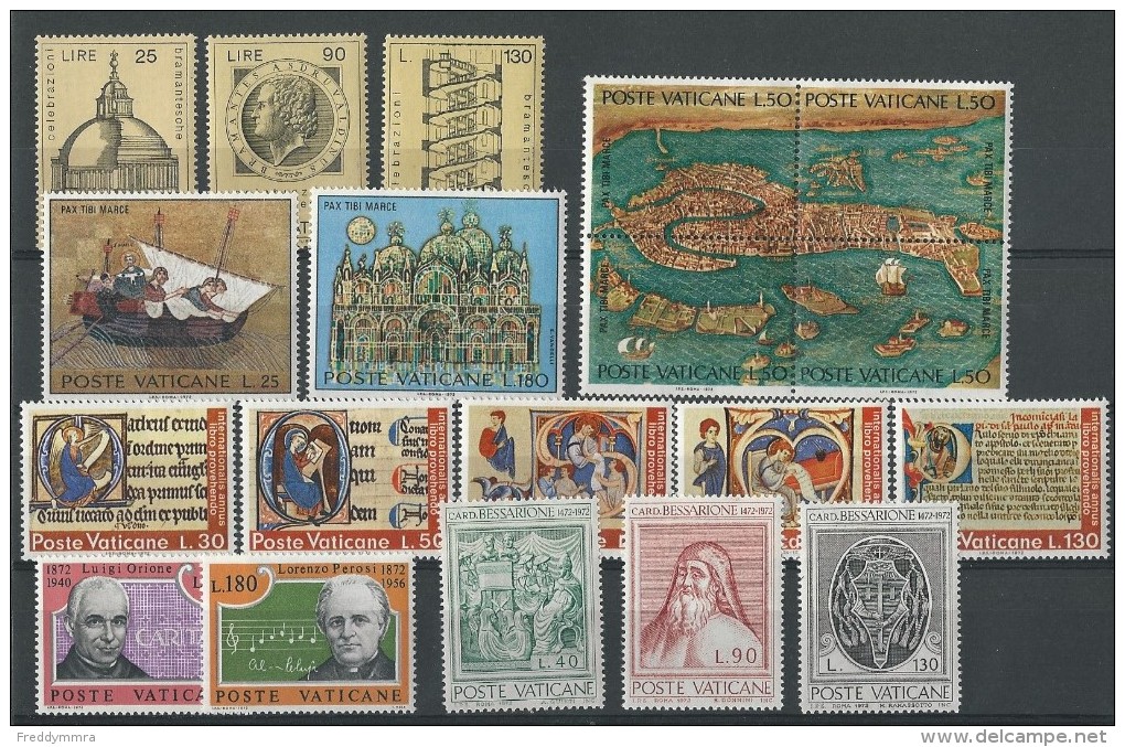 Vatican: Année 1972 (533/ 551) ** - Full Years