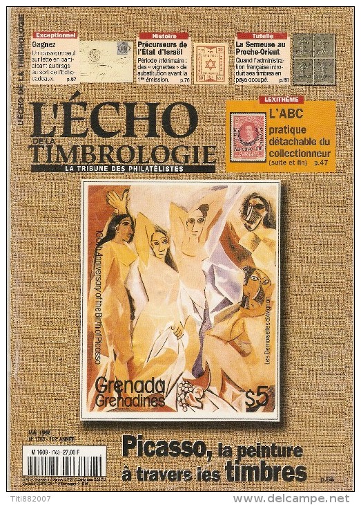 L' Echo De La Timbrologie   -    N°  1708  -   Mai  1998 - Français (àpd. 1941)