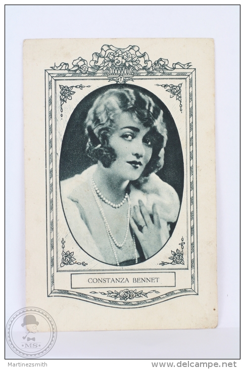 Old Trading Card/ Chromo Topic Cinema/ Movie - Actress: Constance Bennett - Otros & Sin Clasificación