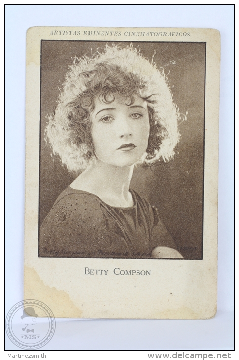 Old Trading Card/ Chromo Topic Cinema/ Movie - Actress: Betty Compson - Otros & Sin Clasificación