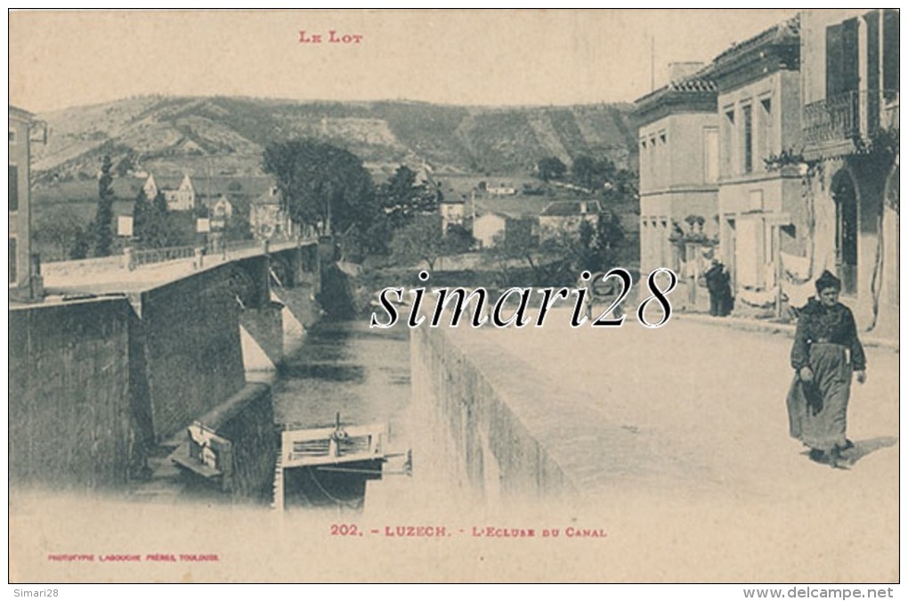 LUZECH - N° 202 - L'ECLUSE DU CANAL - Luzech