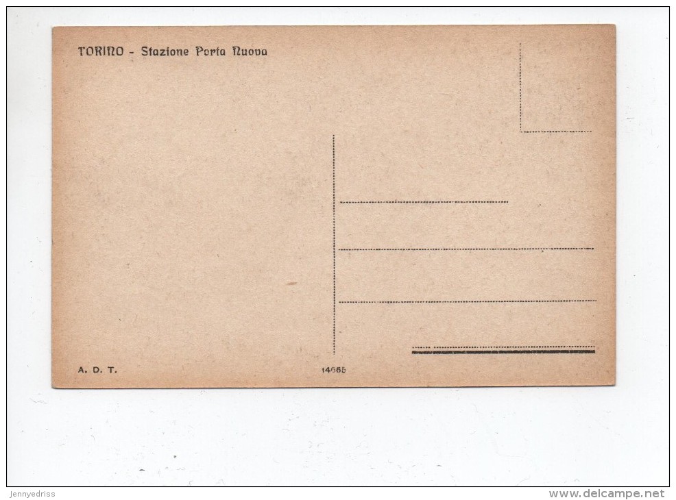 TORINO  , Stazione  Ferroviaria - Stazione Porta Nuova