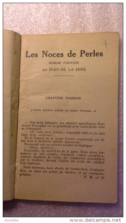 POLICE ET MYSTERE 25 / JEAN DE LA HIRE (André Mad) / LES NOCES DE PERLES / FERENCZI / 1932 - Ferenczi