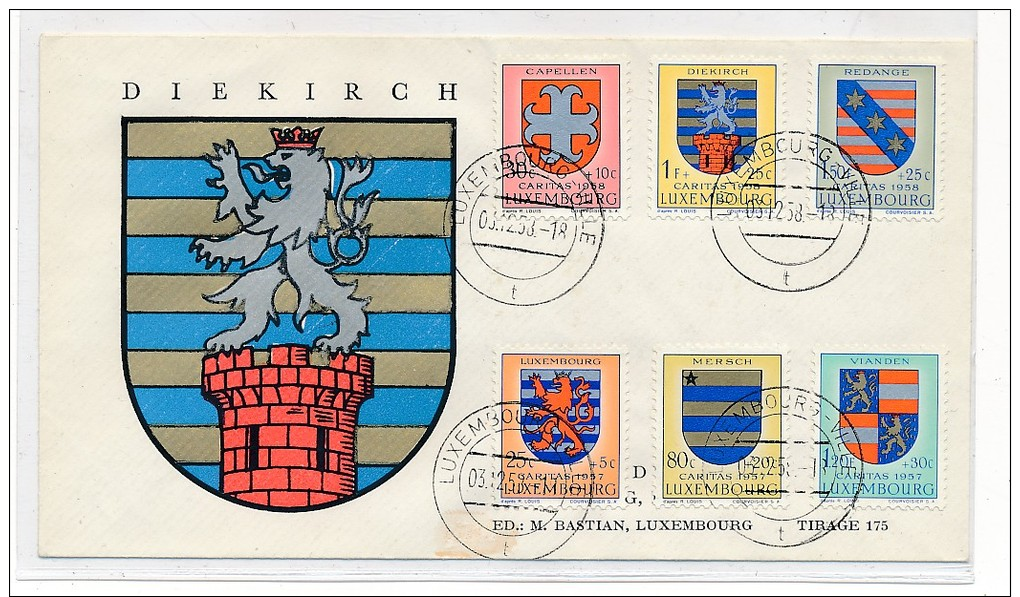 Luxemburg FDC  595-600   ( Bc4147 ) Siehe Scan  ! - Brieven En Documenten